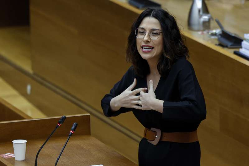 La diputada de Comproms, Aitana Mas. EFEBiel AlioArchivo
