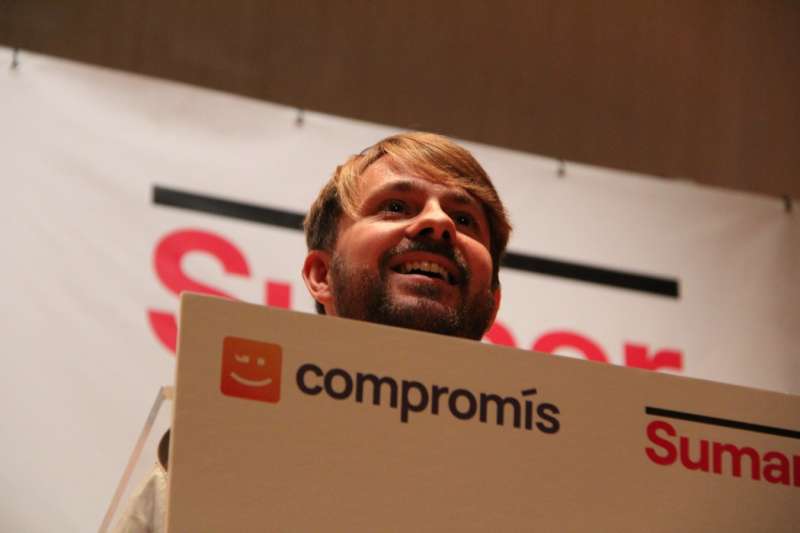 Alberto Ibez durante un congreso de Comproms - Sumar en una imagen de archivo.LAURA FLORENTINO