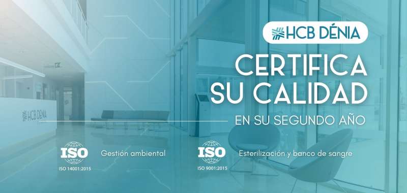 Certificado ISO logrado por HCB Dnia.  EPDA