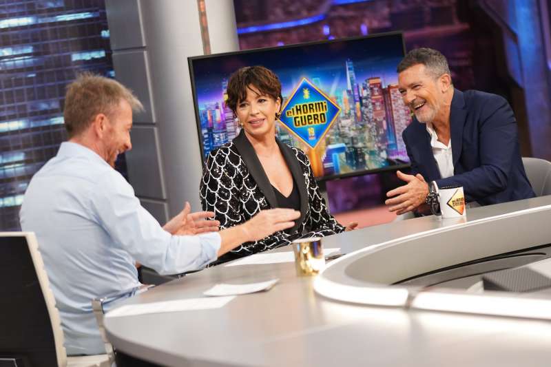  Marta Rivera y Antonio Banderas en El Hormiguero.EPDA