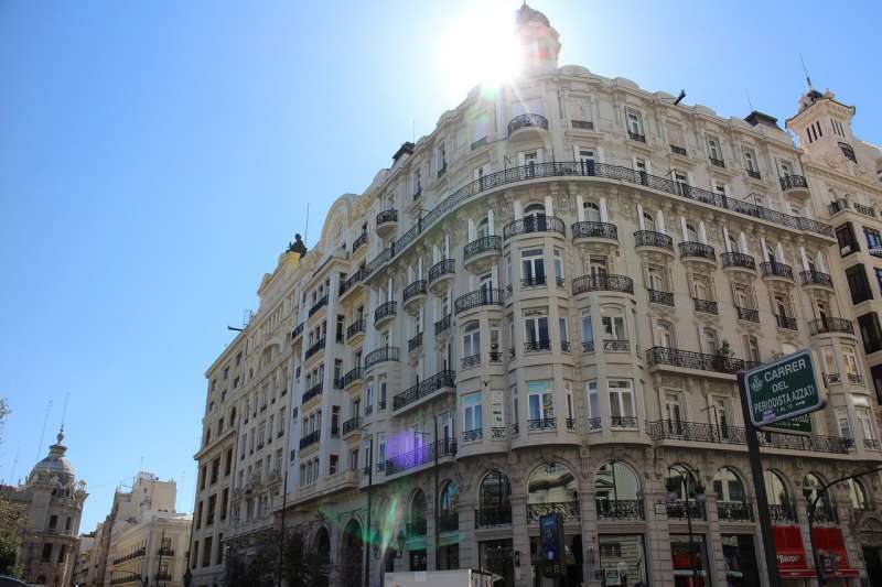 Imagen de archivo del cielo despejado en Valencia. EPDA
