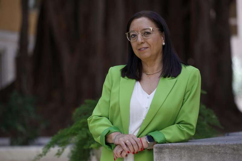 La presidenta de Les Corts Valencianes, Llanos Massó (Vox), . EFE/Biel Aliño
