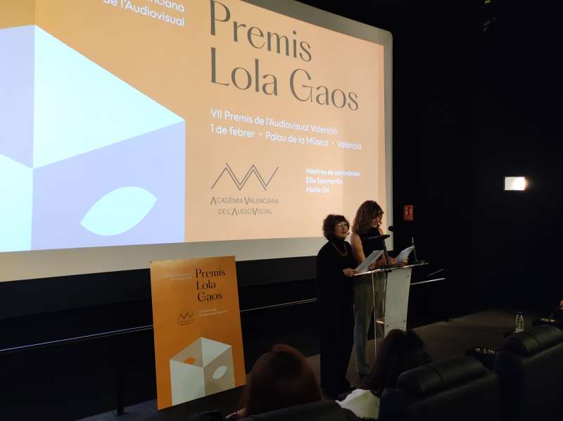 Lectura de nominaciones para los VII Premis Lola Gaos del audiovisual valenciano.  EPDA