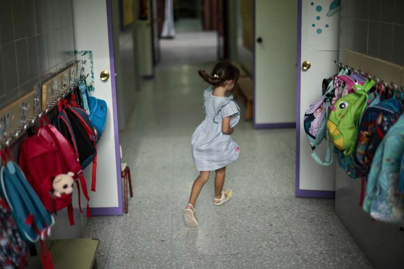 En la imagen, el primer da de colegio en el Centro de Educacin Infantil y Primaria (CEIP) El Grau. ArchivoEFEBiel Alio